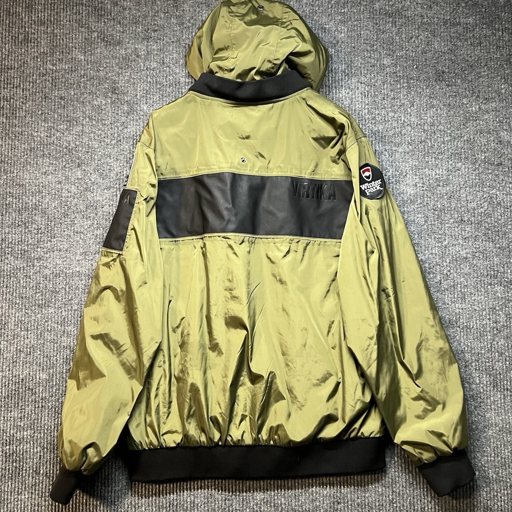 Virtika Bomber Jacket Mens Large Army Green Winter Park Terrain Park Crew - Picture 9 of 9
